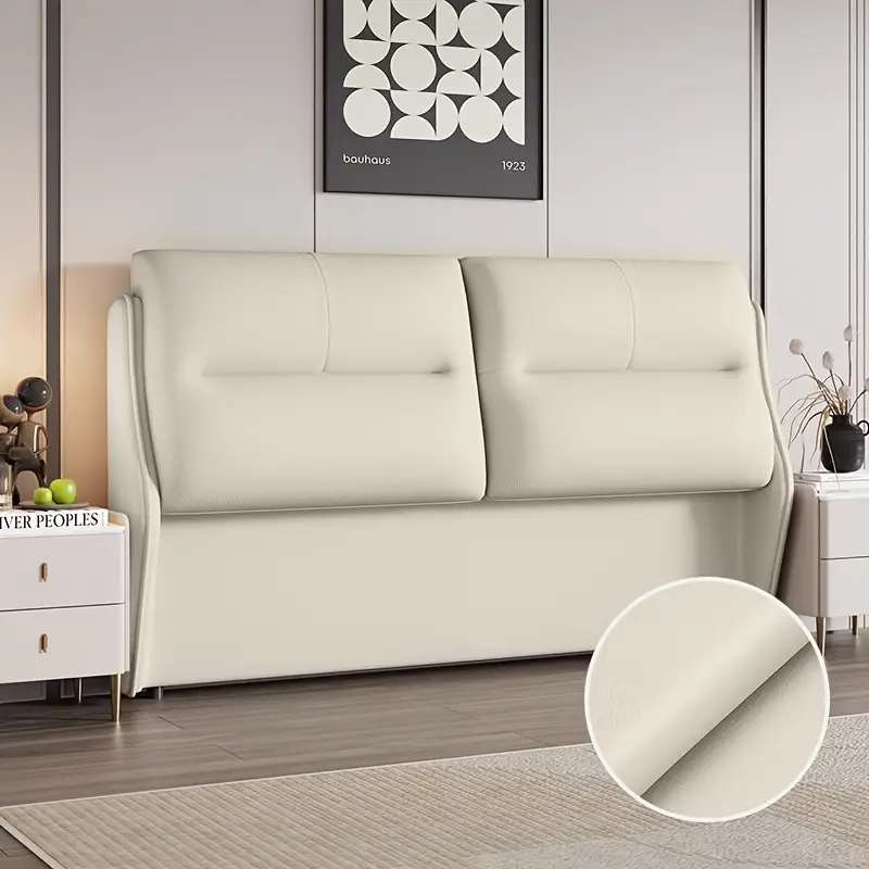 Латка зі штучної шкіри самоклеюча 20х30 см Кремово-білий - фото 2