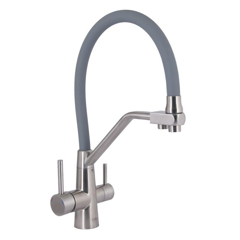 Смеситель для кухни Lidz Aria 020F3 с гибким изливом с подключением к фильтру (LDARI020F3GNK39211) - фото 1 Смеситель для кухни Lidz Aria 020F3 с гибким изливом с подключением к фильтру (LDARI020F3GNK39211) - фото 1