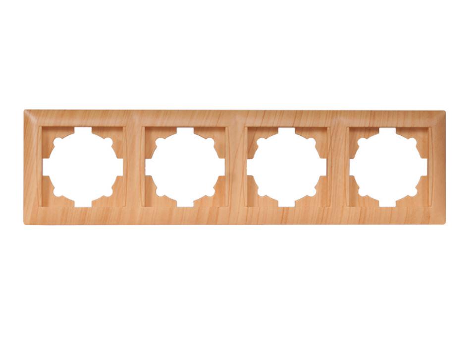 Рамка 4-я горизонтальная Luxel Primera Сосна (3824)