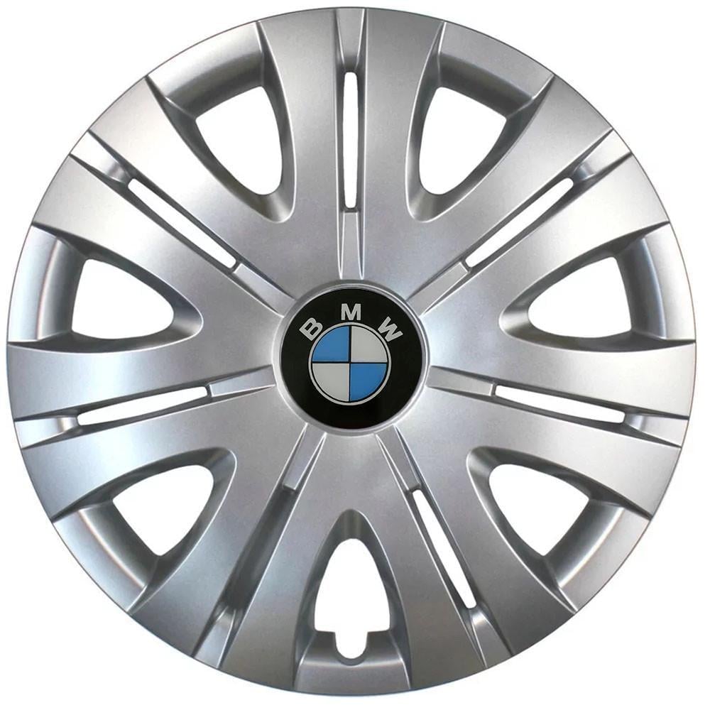 Колпаки SJS 408 с логотипом BMW R16 4 шт. Серебристый (2654561760)