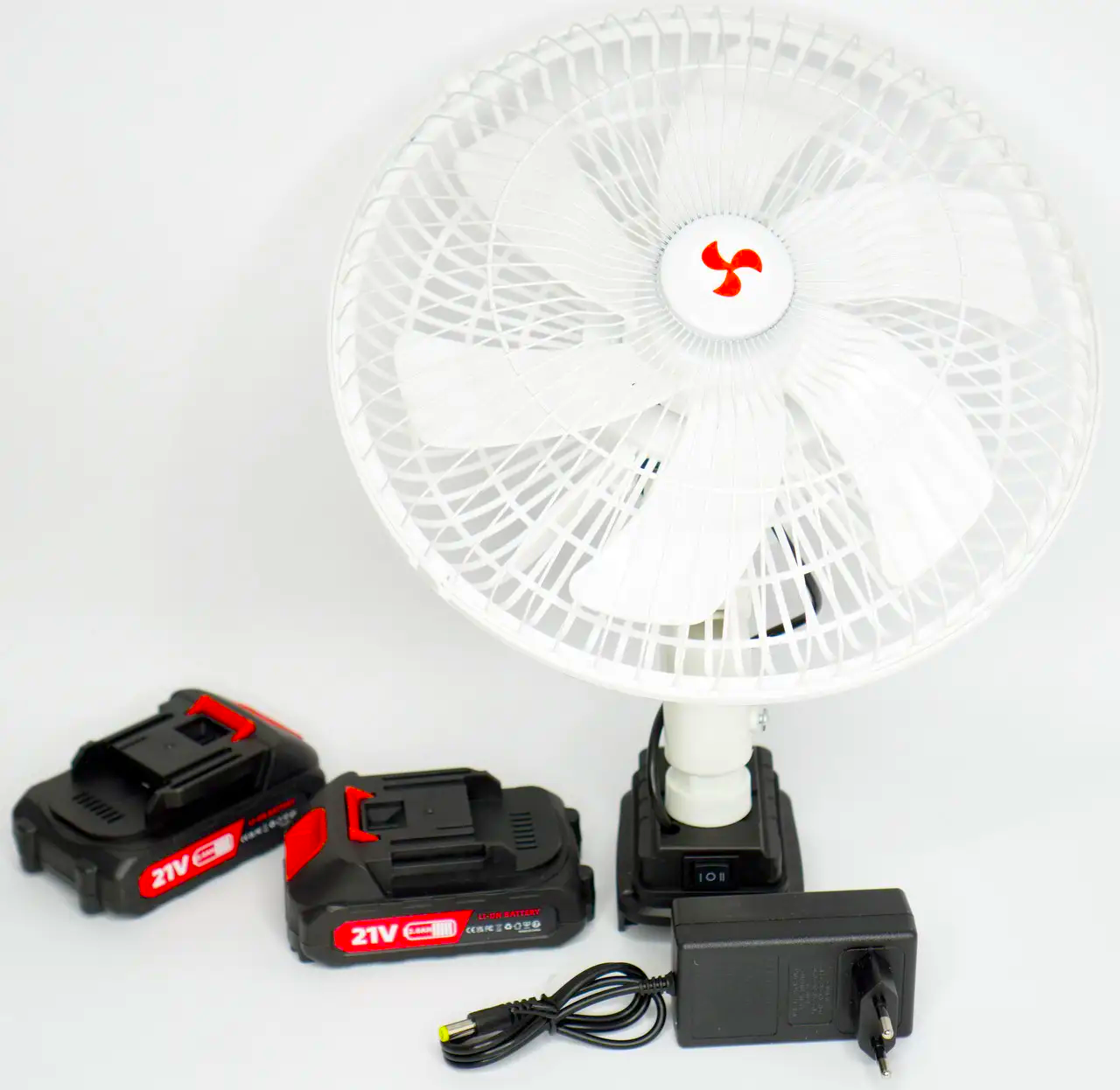 Вентилятор акумуляторнийVAP-12 12" автоповертання 2xАКБ (26642895)