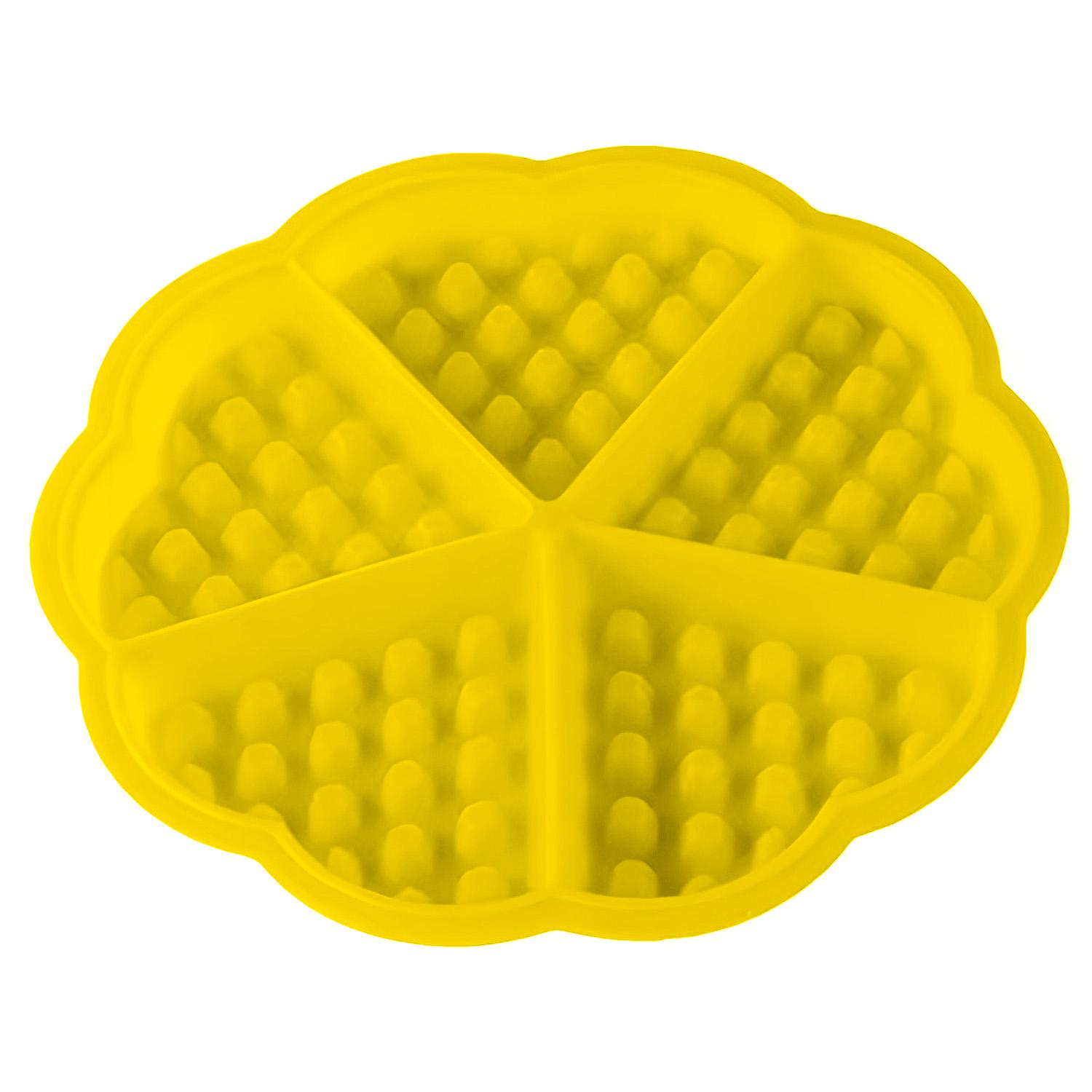 Форма для випікання вафель Серце 18х18х1,5 см Жовтий (2174832856)