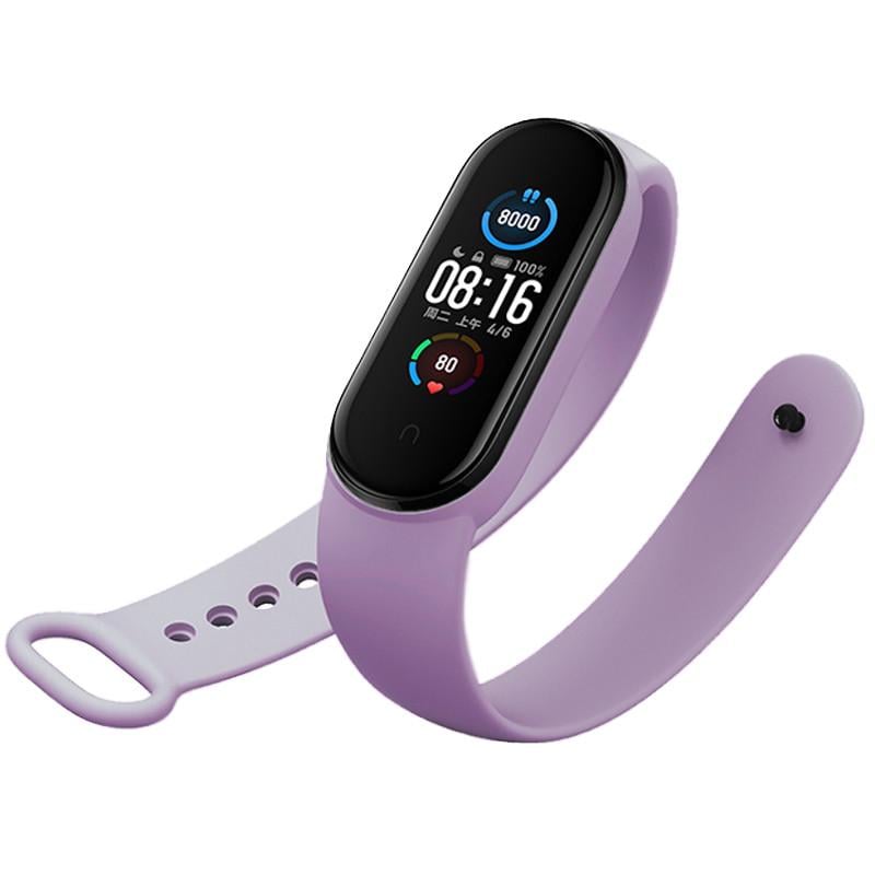 Ремінець для фітнес браслету Mi Band 5/6 Light Violet (29caa1-3053) - фото 3