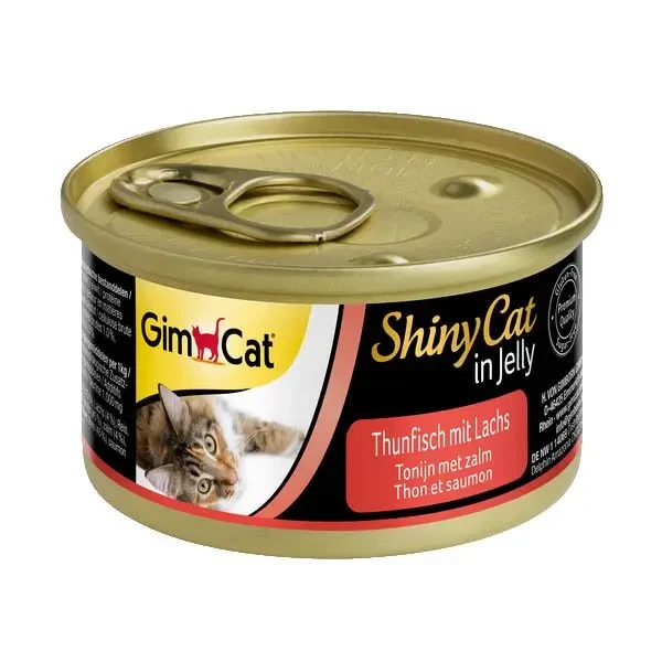 Вологий корм для котів GimCat Shiny Cat лосось та тунець 70 г (G-414317/195)
