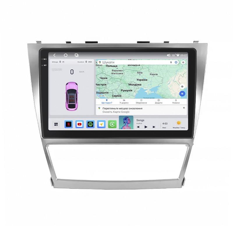 Автомагнитола штатная Lesko для Toyota Aurion I 2006-2012 4/64 QLED CarPlay 4G Wi-Fi GPS 360 Prime 10" (22391552)