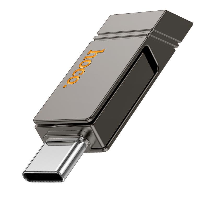 Флеш-пам'ять USB Hoco UD14 128 Гб USB-A/USB-C Grey (17541) - фото 3 Флеш-пам'ять USB Hoco UD14 128 Гб USB-A/USB-C Grey (17541) - фото 3