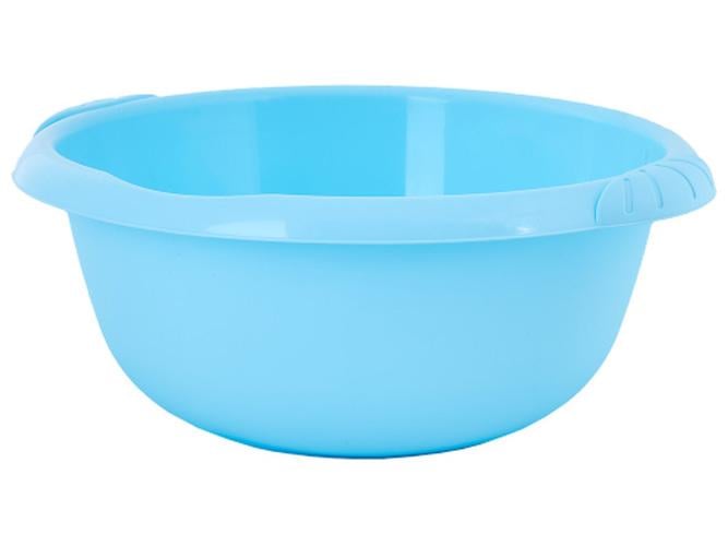 Таз круглый Евро 22 л 53х51х21 см Голубой ледяной (MAN-27392) Таз круглый Евро 22 л 53х51х21 см Голубой ледяной (MAN-27392)