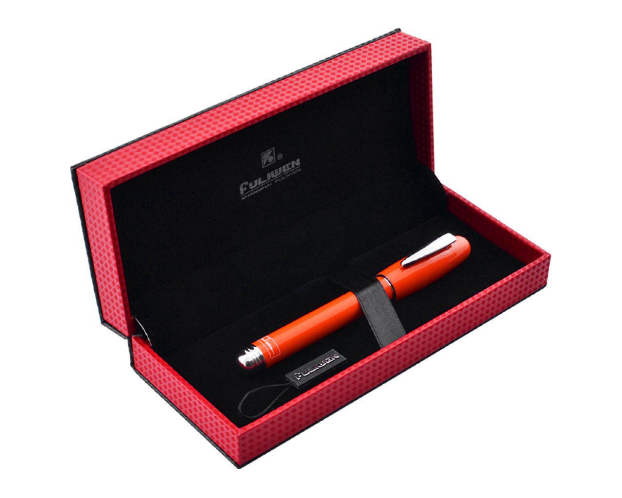 Подарочная ручка Orange Glass в футляре