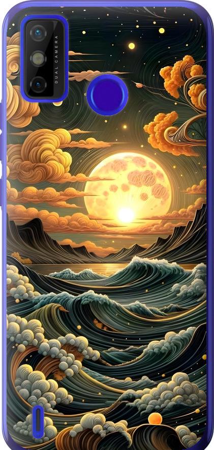 Чехол на Tecno Spark 6 Go KE5 Арт волны (6332u-2452-42517)