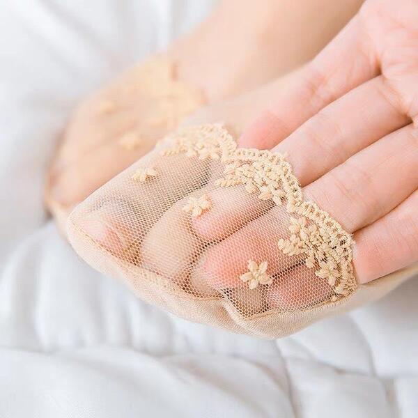 Носки следки женские кружевные 5 пар Бежевый (L00060-1) - фото 6 Носки следки женские кружевные 5 пар Бежевый (L00060-1) - фото 6