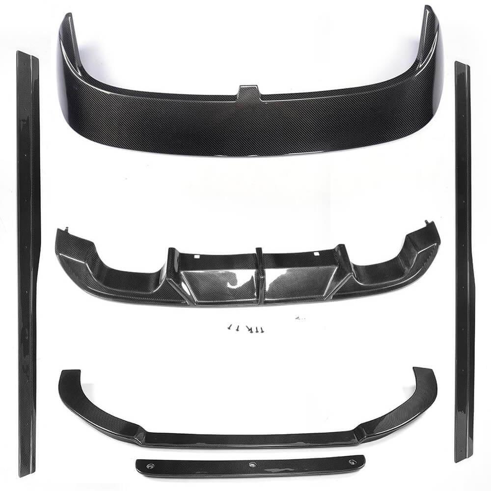 Комплект обвесов Carbon FullSet для R/R-line HB 2012-2017 гг. DDCarbon для Volkswagen Golf 7/E-Golf карбон (148419)