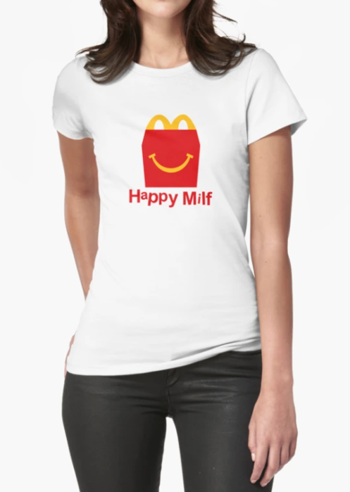 Футболка Женская Stedman с принтом Happy Milf XXL Белый