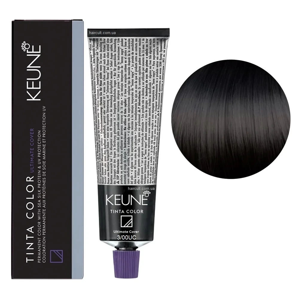 Краска для волос стойкая Keune Tinta Color 3.00 UC Deep Dark Brown 60 мл Краска для волос стойкая Keune Tinta Color 3.00 UC Deep Dark Brown 60 мл