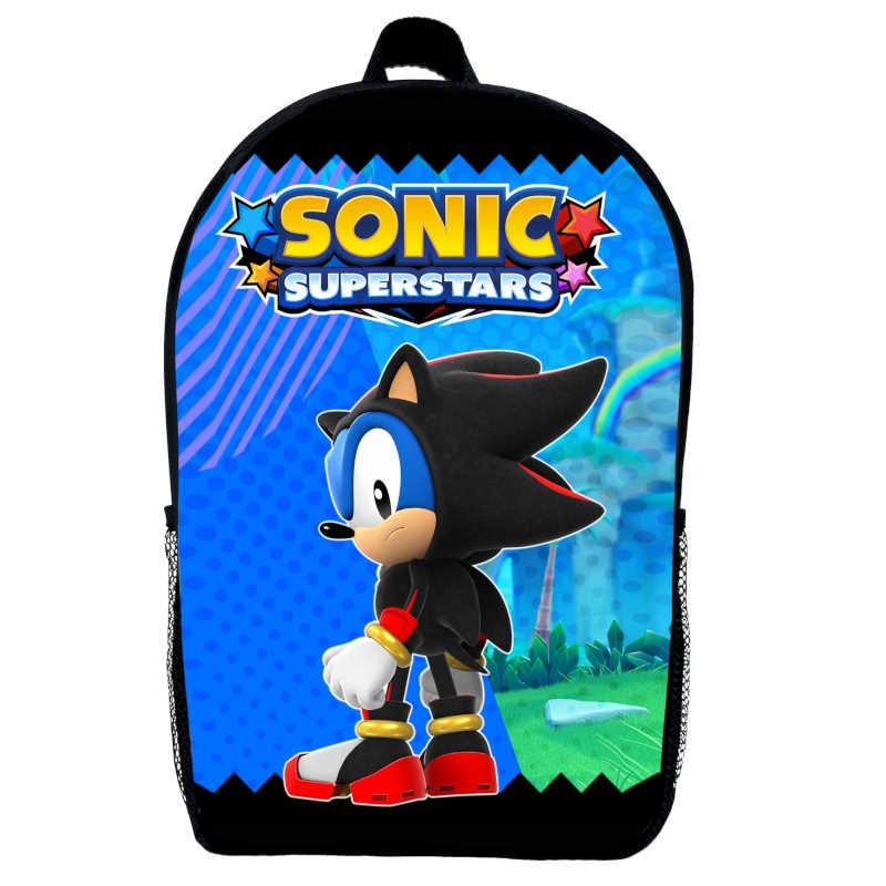 Школьный рюкзак детский Sonic 01 29х21х9 см 5 л Черный (2249949894)