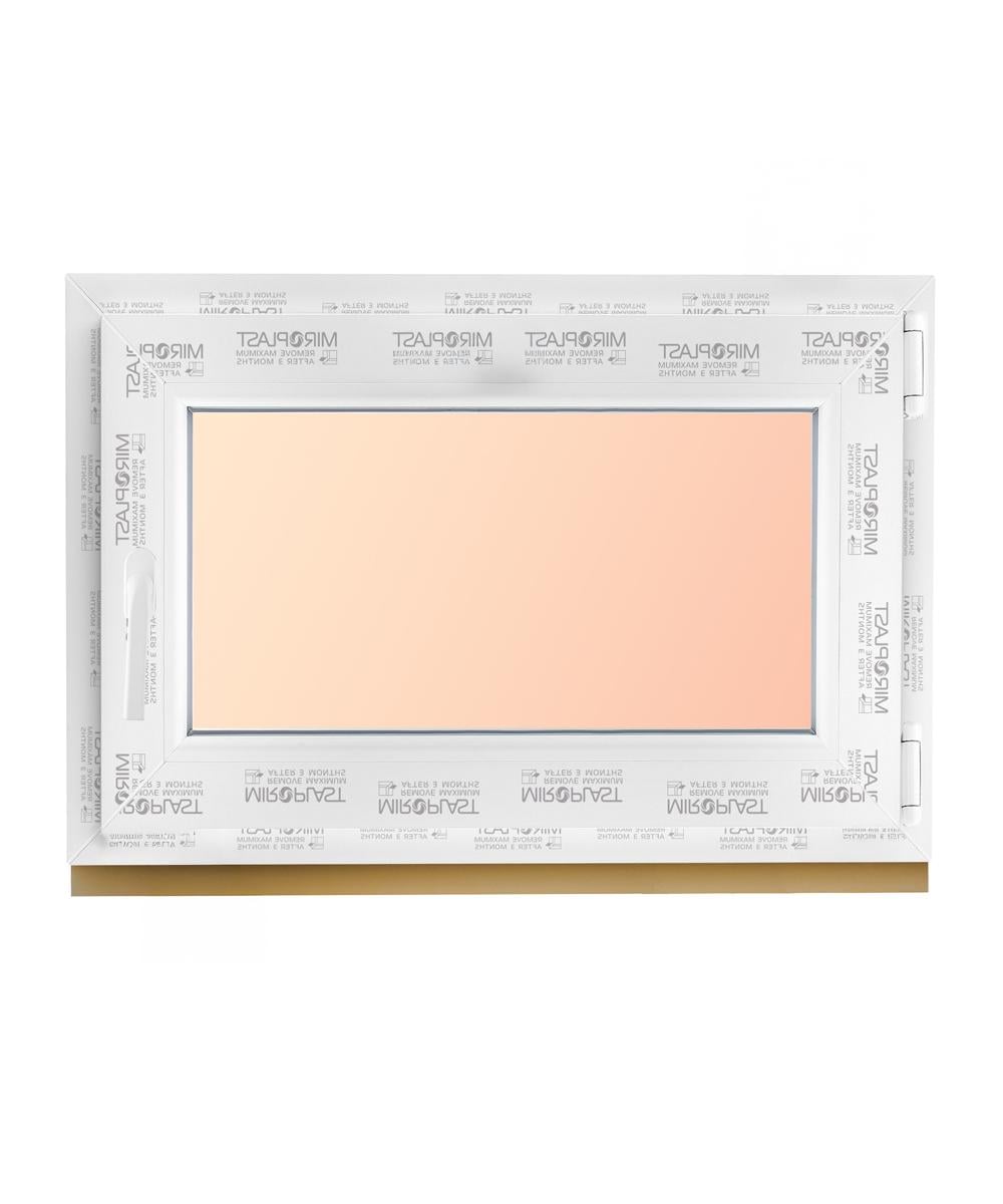 Окно металлопластиковое поворотное WDS Miroplast с однокамерным стеклопакетом 650х500 мм (4-16-4En) Окно металлопластиковое поворотное WDS Miroplast с однокамерным стеклопакетом 650х500 мм (4-16-4En)