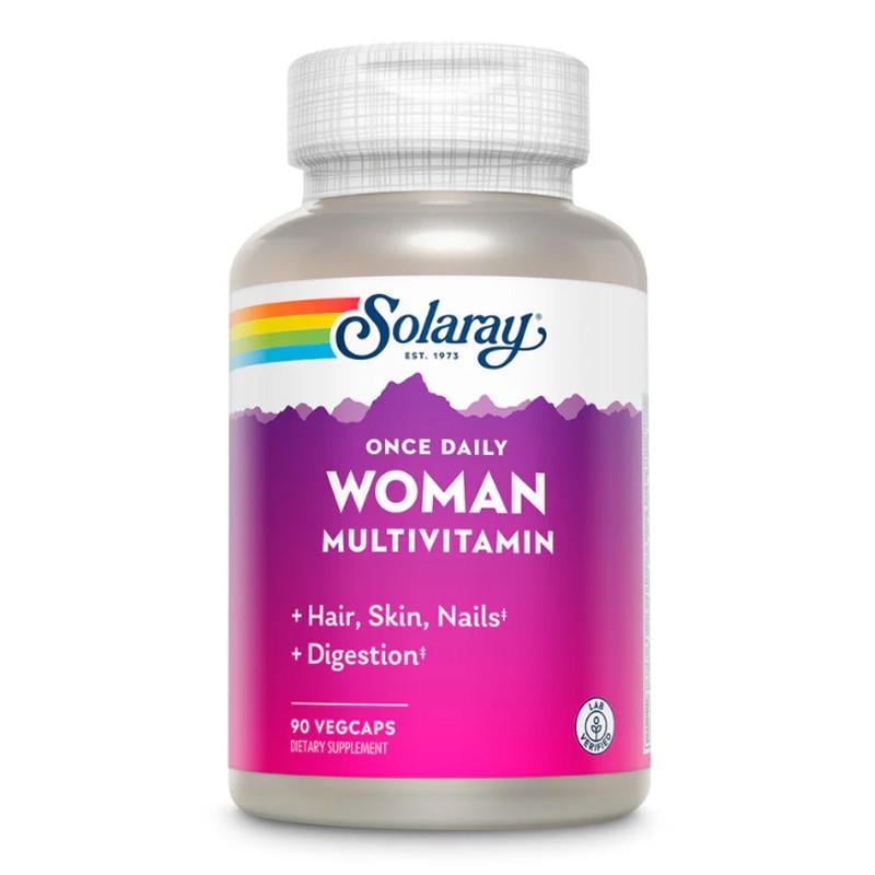 Комплекс витаминов для женщин Solaray Once Daily Woman Multivitamin 90 вега-капс. (23199-01)