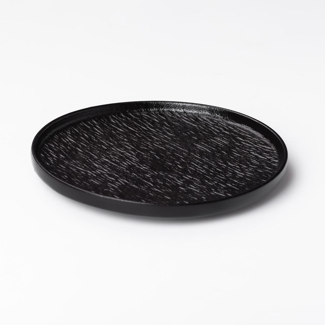 Тарілка плоска керамічна 20 см Чорний (5404) - фото 3