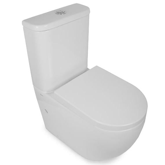 Унитаз напольный NEWARC Modern 3822W безободковый с сиденьем с микролифтом (131108)