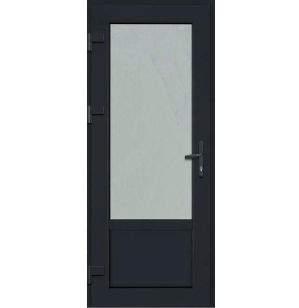 Двері балконні однокамерні Steko V62 2000х700 мм з фурнітурою AXOR Антрацит (8050584)