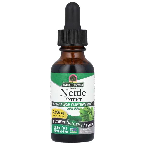 Комплекс для здоровья предстательной железы Nature's Answer Nettle Extract харчування 2000 мг 30 мл 15 порций (000022192)