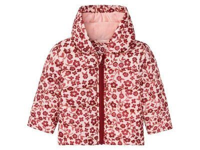 Куртка для дівчинки в квіти Lupilu в квіти 62 см Рожевий/Бордовий