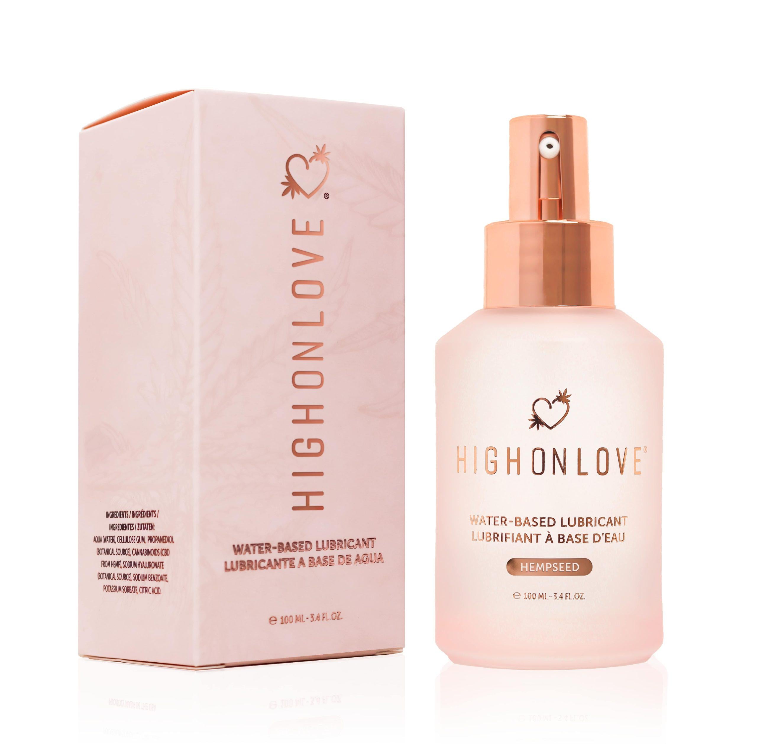 Лубрикант на водной основе Water-based Lubricant Hempseed HighOnLove 100 мл