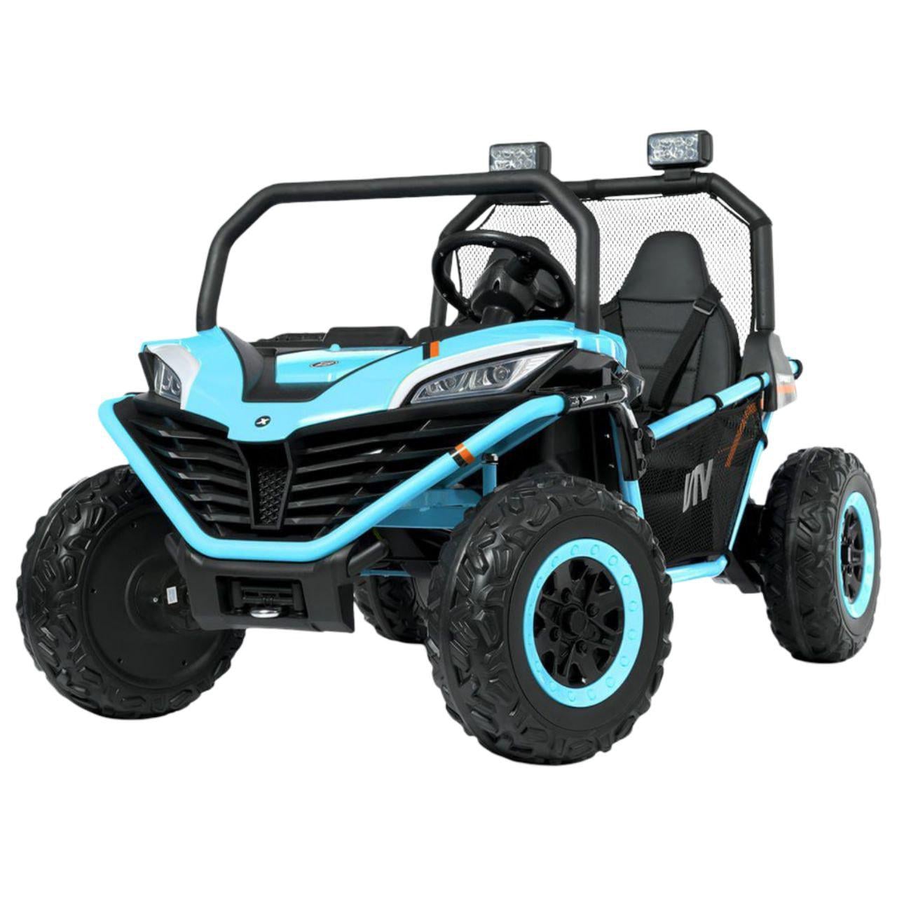 Джип детский двухместный Bambi Racer M 4969EBLR-4 24V 4 мотора/кожаное сиденье/EVA колеса Синий (32162327)