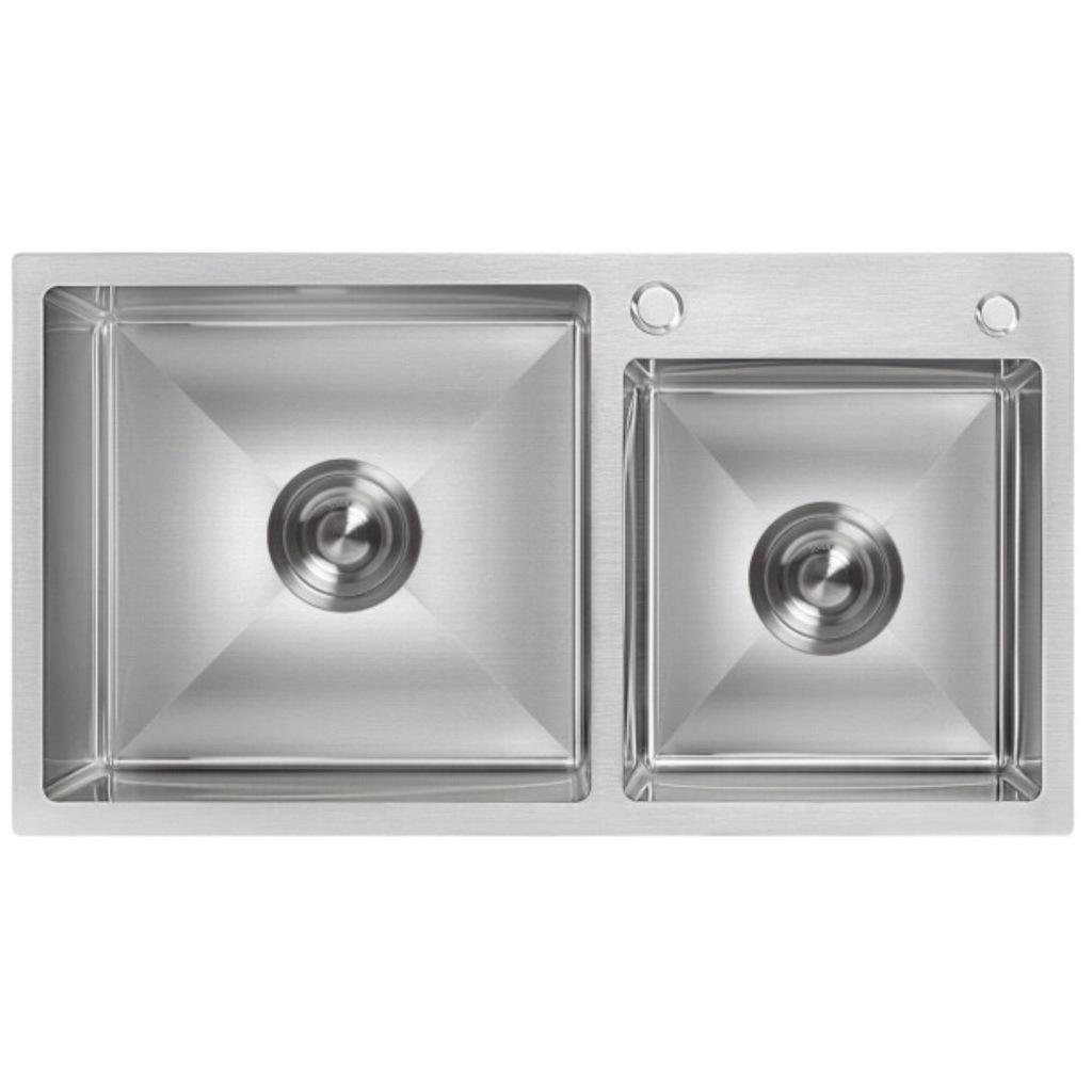 Мойка кухонная Lidz нержавеющая сталь LDH7843BRU3538747525 780x430 мм прямоугольная 1 мм (239632)