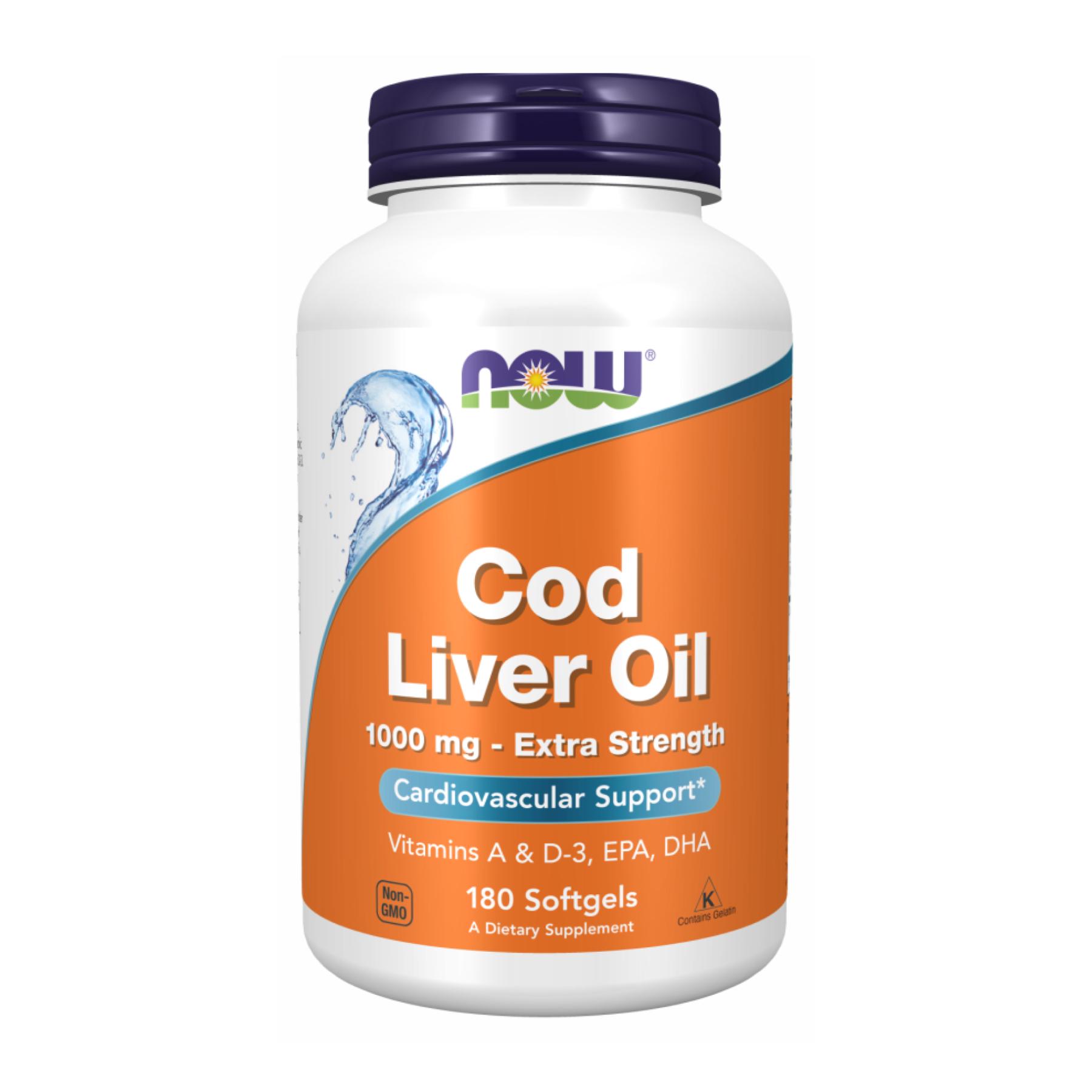 Добавка Cod Liver Oil 1000 mg 180 sgels (2022-10-2376)