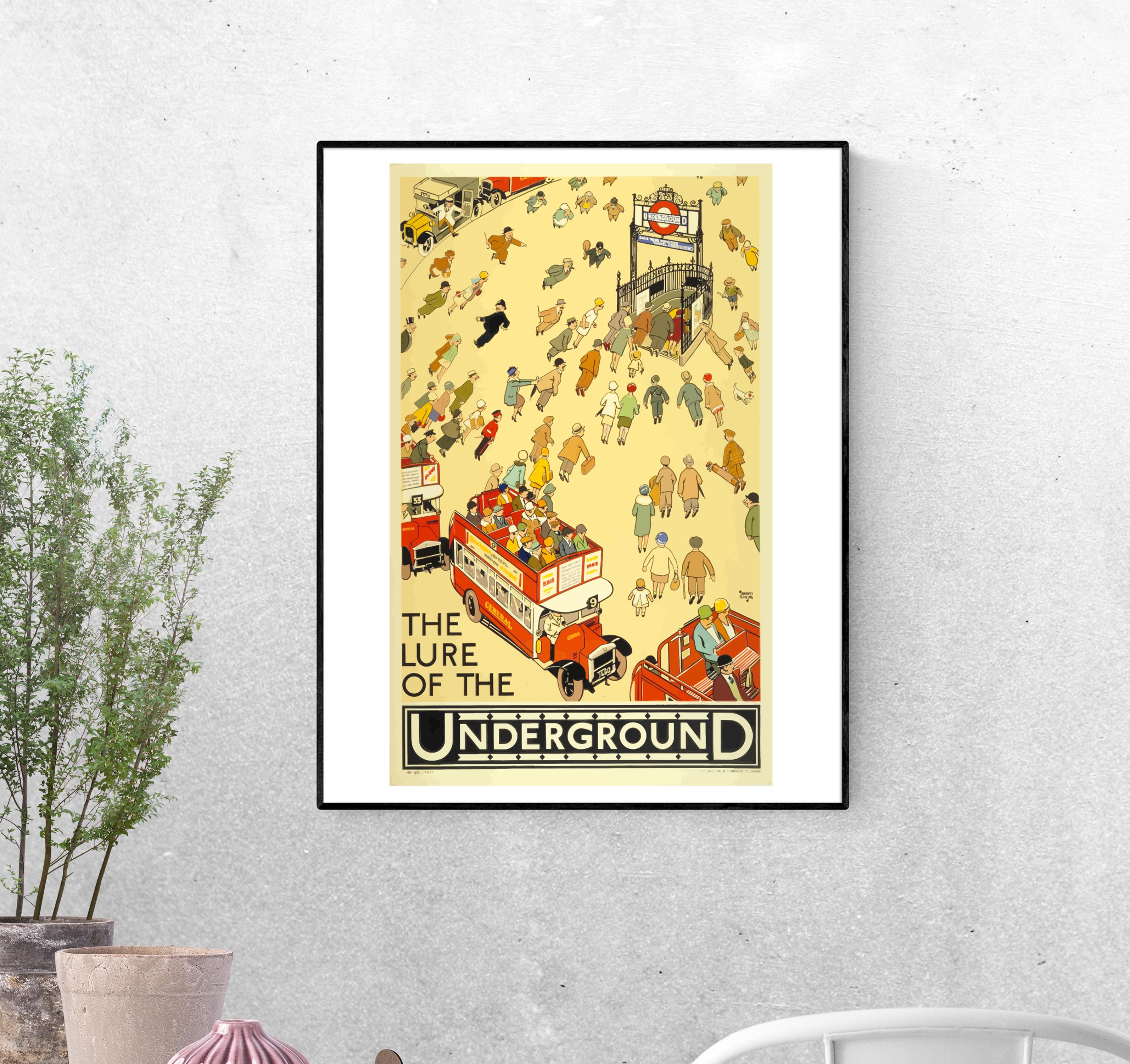 Тревел-постер Лондонское метро формат А-2