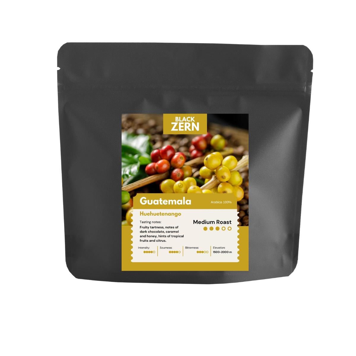 Кава в зернах BlackZern Арабіка Гватемала Уеуетенанго 250 г
