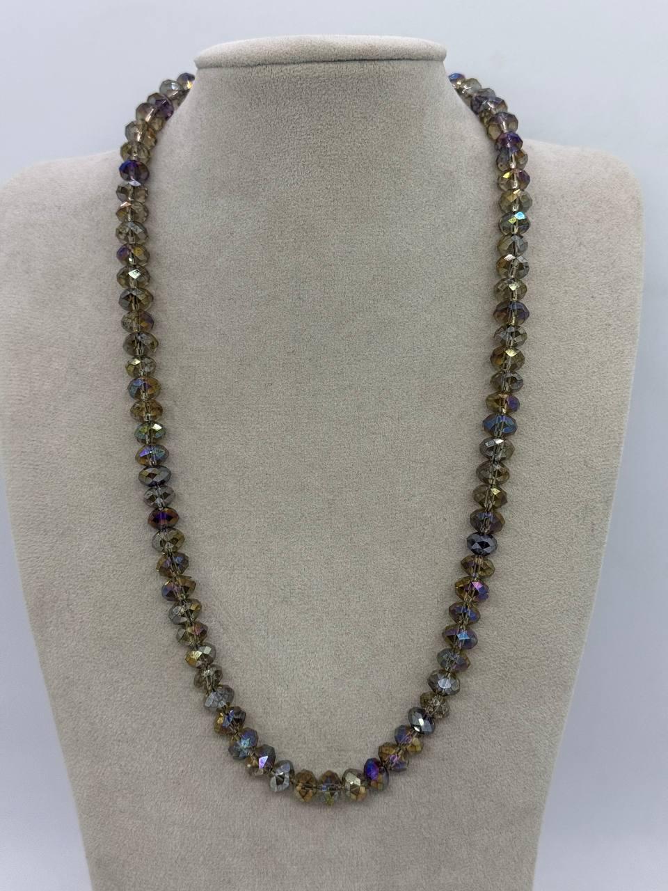 Бусы из стекла 5x8 мм 45 см Комбинированный (12925) Бусы из стекла 5x8 мм 45 см Комбинированный (12925)