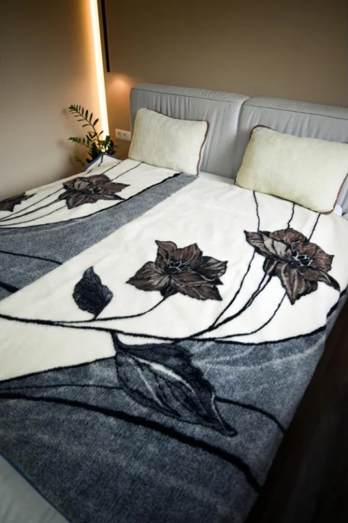 Плед из овечьей шерсти 200х220 см (2492540049)