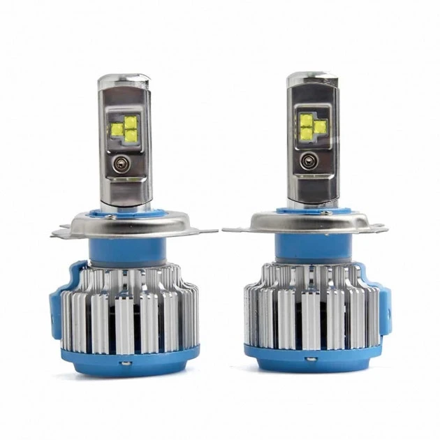 Комплект автомобильных ламп HeadLight LED T1 H4 6000 K 7000 Lm 2 шт. (17945639)