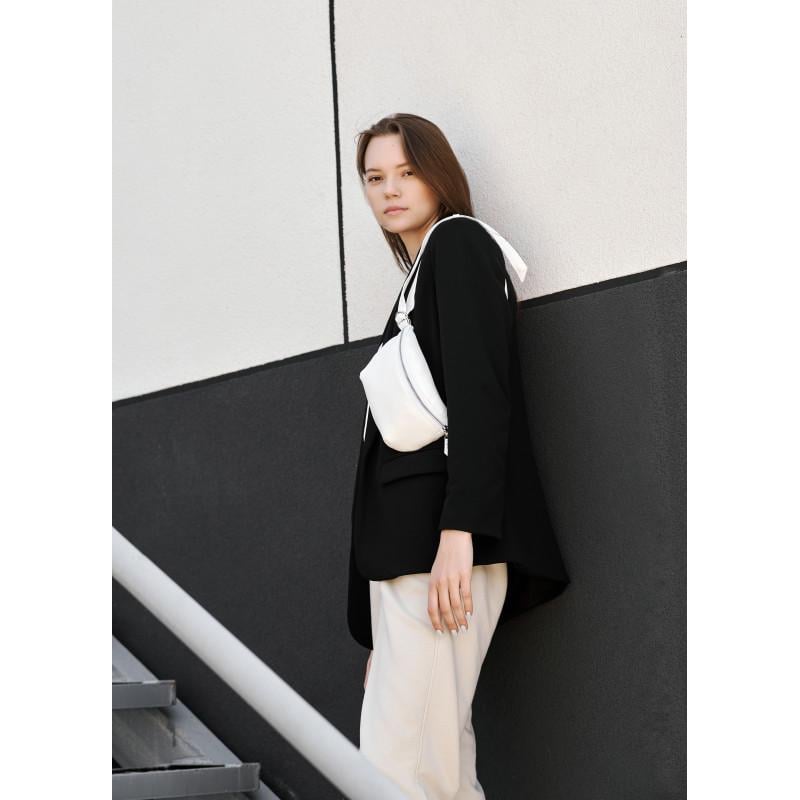 Сумка бананка на пояс Sambag Polo SQO 24x15x4 см Белый - фото 5 Сумка бананка на пояс Sambag Polo SQO 24x15x4 см Белый - фото 5