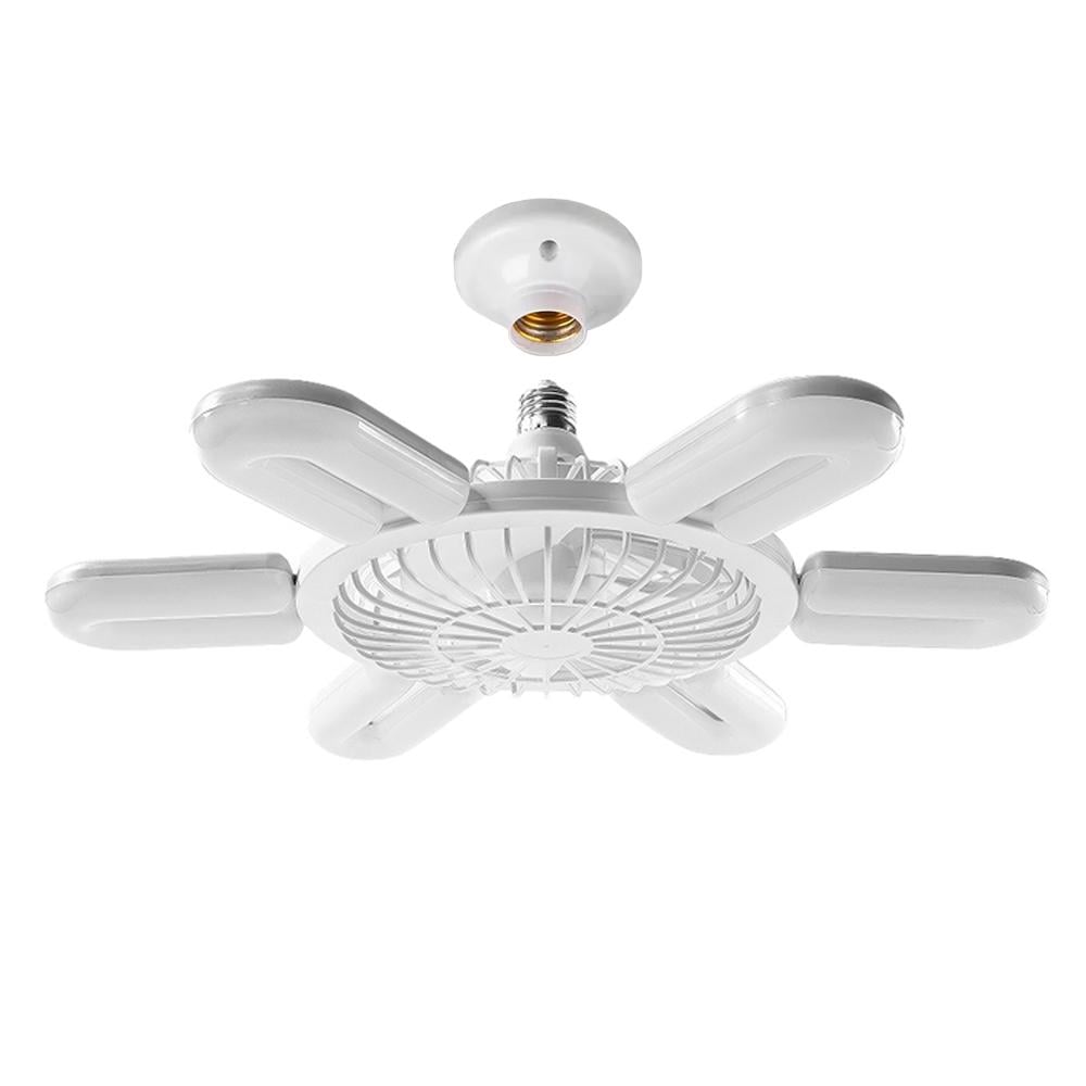 Вентилятор-люстра стельовий Ceiling Fan CF-05 E27 з пультом та LED-підсвіткою 6 ламп (SS-75)