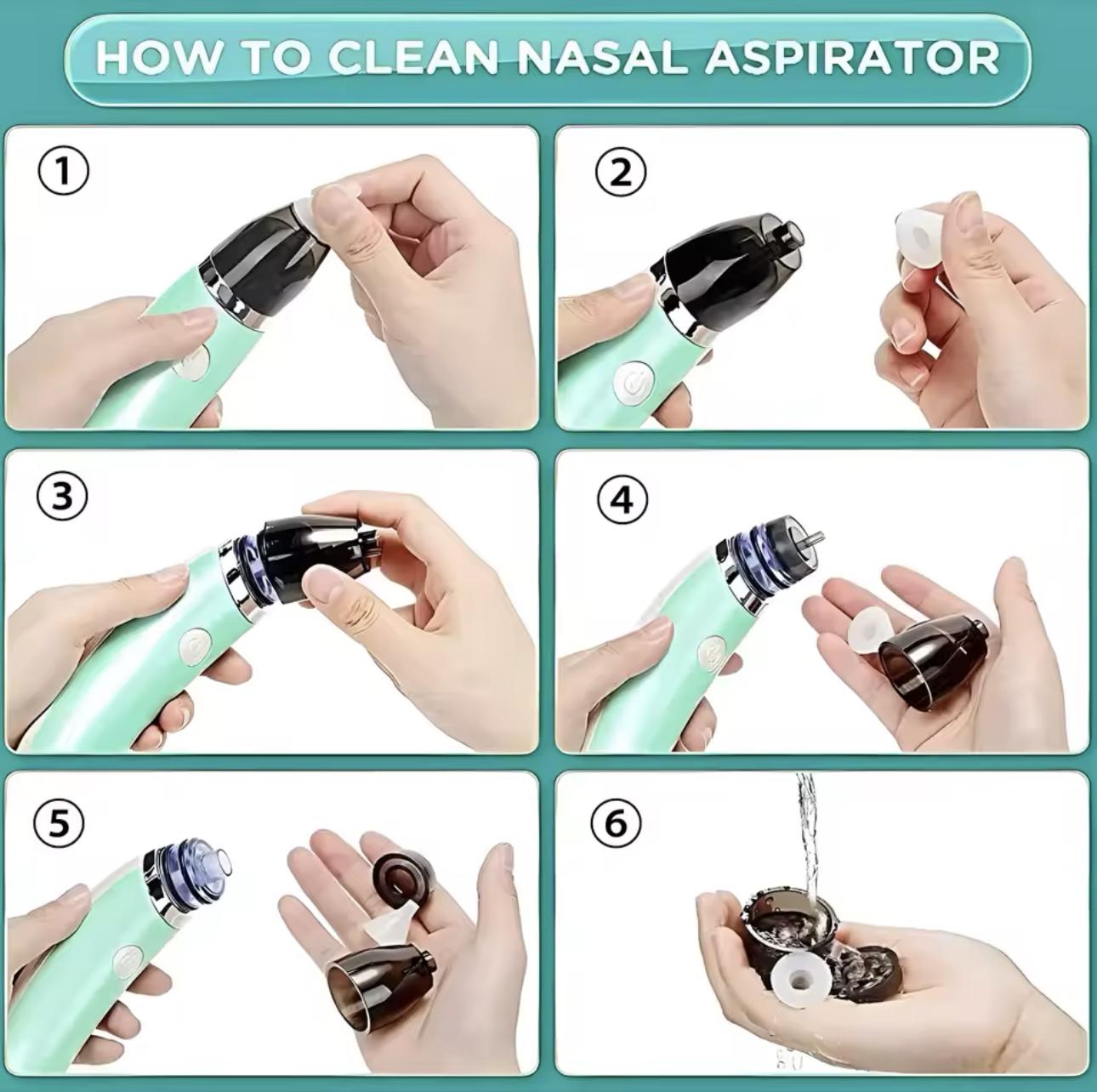 Аспиратор назальный электрический с силиконовыми насадками аккумуляторный (24596163) - фото 7 Аспиратор назальный электрический с силиконовыми насадками аккумуляторный (24596163) - фото 7