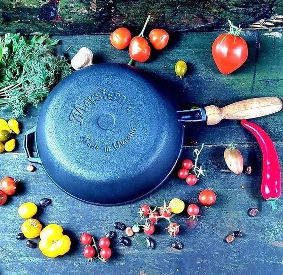 Сковорода Maysternya чавунна без кришки 28x6см (22720427) - фото 3 Сковорода Maysternya чавунна без кришки 28x6см (22720427) - фото 3