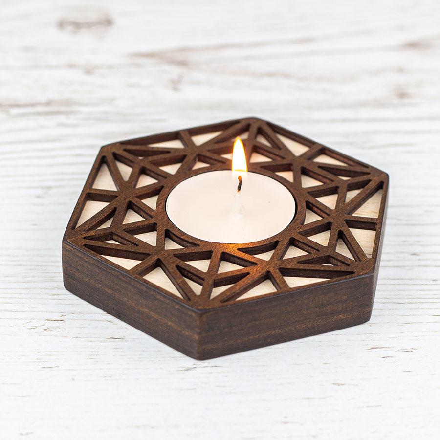 Підсвічник Vanza Fachwerk дерев'яний (1508111536) - фото 4 Підсвічник Vanza Fachwerk дерев'яний (1508111536) - фото 4