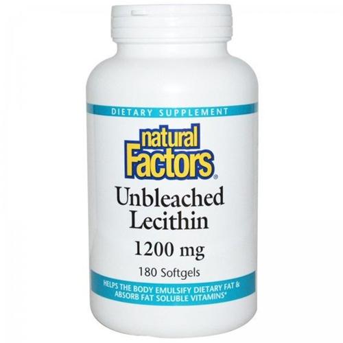 Лецитин Natural Factors Unbleached Lecithin 1200 мг 180 мяг. капс. (000014414) Лецитин Natural Factors Unbleached Lecithin 1200 мг 180 мяг. капс. (000014414)
