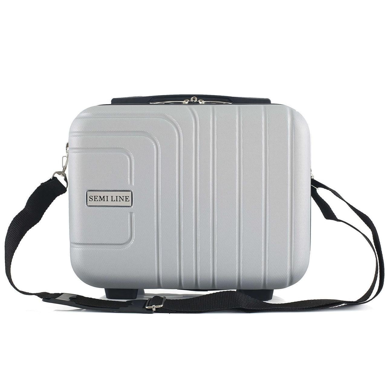 Бьюти-кейс Semi Line с плечевым ремнем 15 л Light Grey (DAS302940)