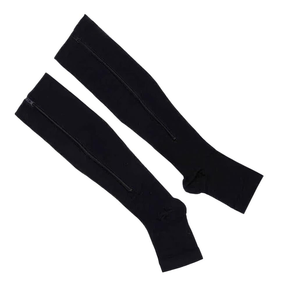 Компресійні гетри на блискавці Zip Sox L/XL Чорний (1002878-Black-L/XL) - фото 1