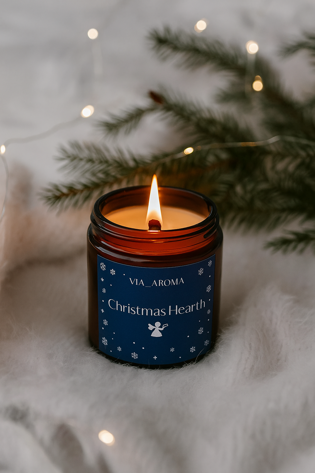 Аромасвечка новогодняя Via Aroma Christmas Hearth соевая 100 мл (30563187)