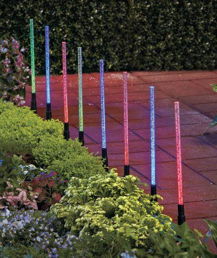 Садові світильники Led Sirius Bubbles RGB на сонячній батареї 28 см 8 шт. (SLP31) - фото 2