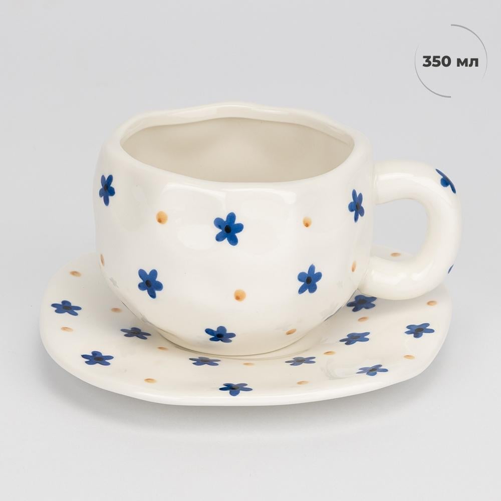 Чашка з блюдцем Тепло весни 350 мл (9295-007) - фото 4 Чашка з блюдцем Тепло весни 350 мл (9295-007) - фото 4