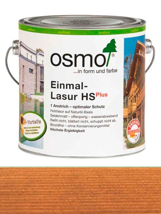 Лазурь Einmal-Lasur Hs Osmo однослойная для всех видов деревянных поверхностей 2,5 л 9262 Тик - фото 1