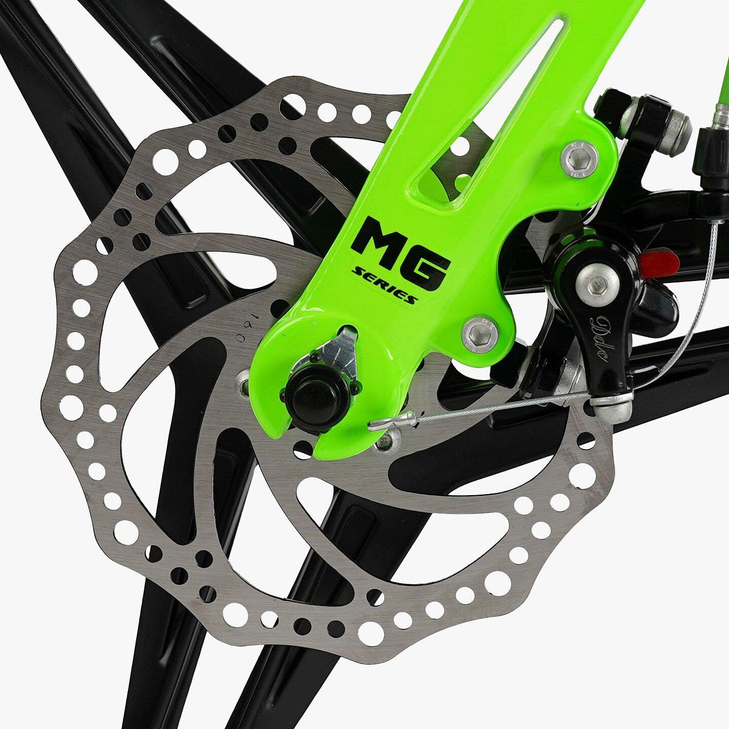 Велосипед двухколесный Corso Revolt 18" детский магниевый Черно-зеленый - фото 7 Велосипед двухколесный Corso Revolt 18" детский магниевый Черно-зеленый - фото 7