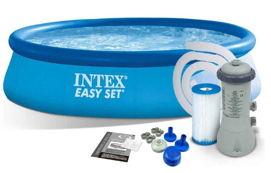 Бассейн надувной круглый Intex 28122 NP 305x76 см 3854 л от 6 лет + фильтр-насос (10855076)