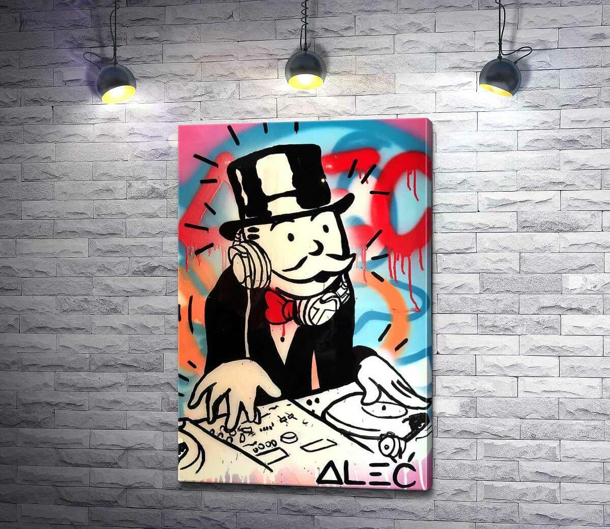 Картина ArtPoster Диджей Монополи (DJ Monopoly) - Алек Монополи (Alec Monopoly) 66x100 см Модуль №1 (000333)