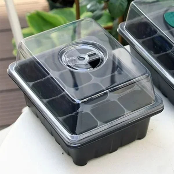 Теплица мини с крышкой C00636-1 на 12 ячеек 4 шт. - фото 2